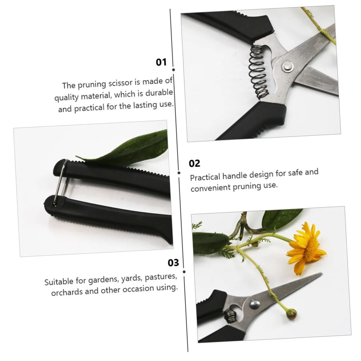 Ножиці  Happyyami PVC-пластик Чорний, фото №4