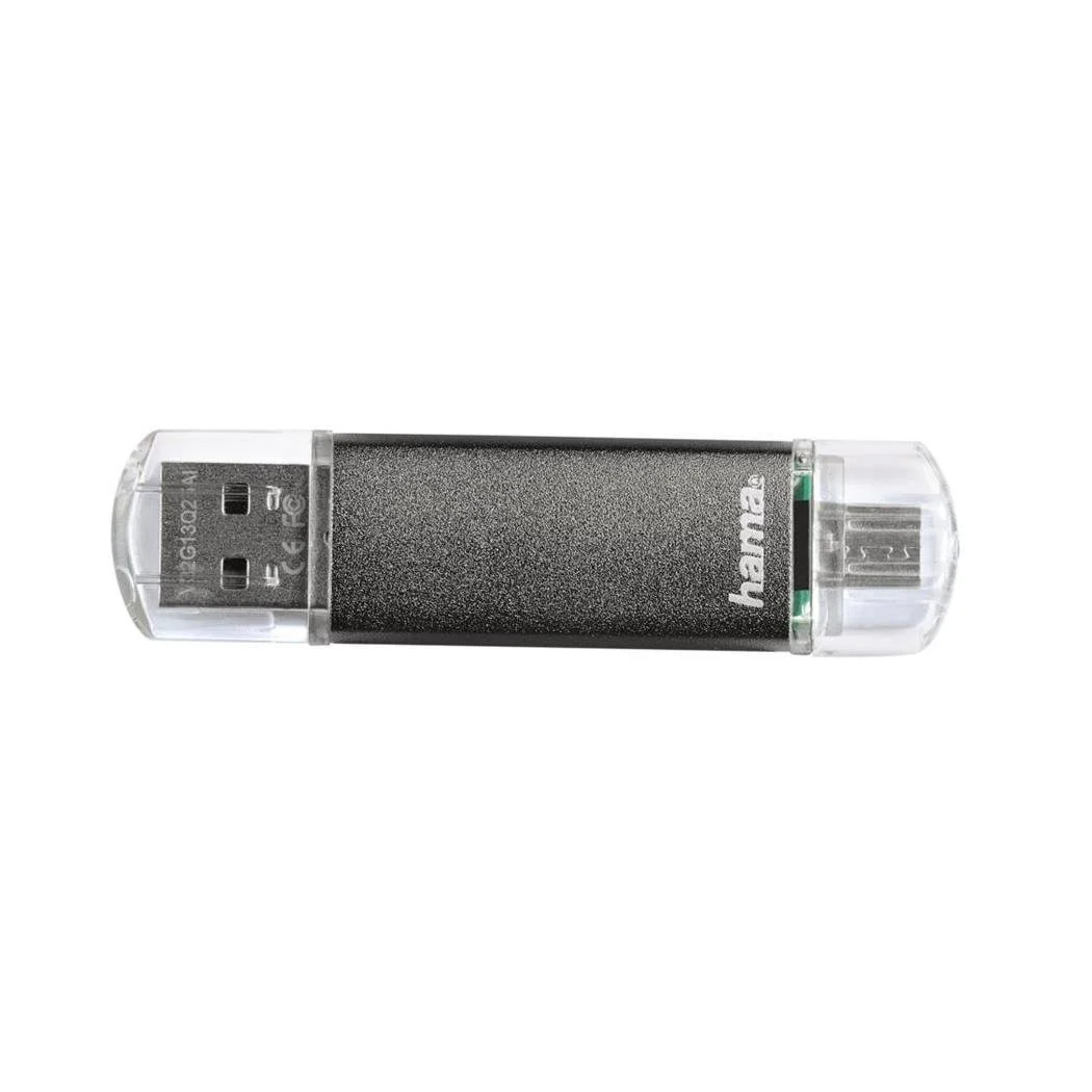 USB-флеш-накопичувач Hama Laeta Twin USB 2.0 OTG Micro USB 128 GB 10 MB/s Grey, фото №4 USB-флеш-накопичувач Hama Laeta Twin USB 2.0 OTG Micro USB 128 GB 10 MB/s Grey, фото №4