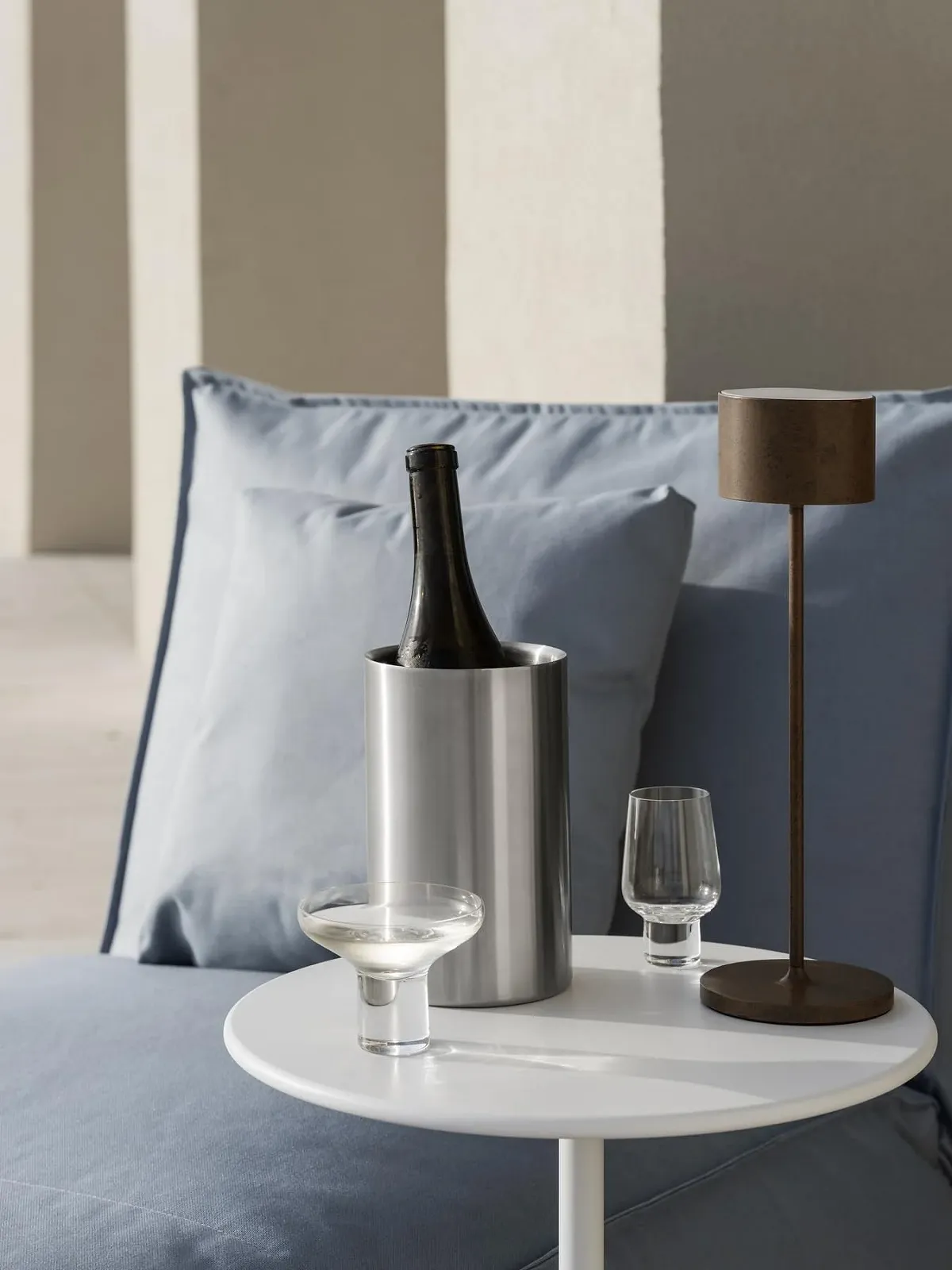 LED Настільна лампа Blomus Farol Mobile акумуляторна регульована яскравість IP 54 Rusty Look, фото №2