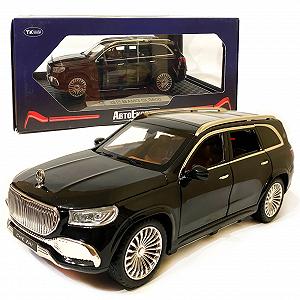 Машинка игровая Maybach GLS600 АвтоЕксперт Премиум Майбах металл черный свет звук 21*8*7 см (GT-0311) - Фото 1