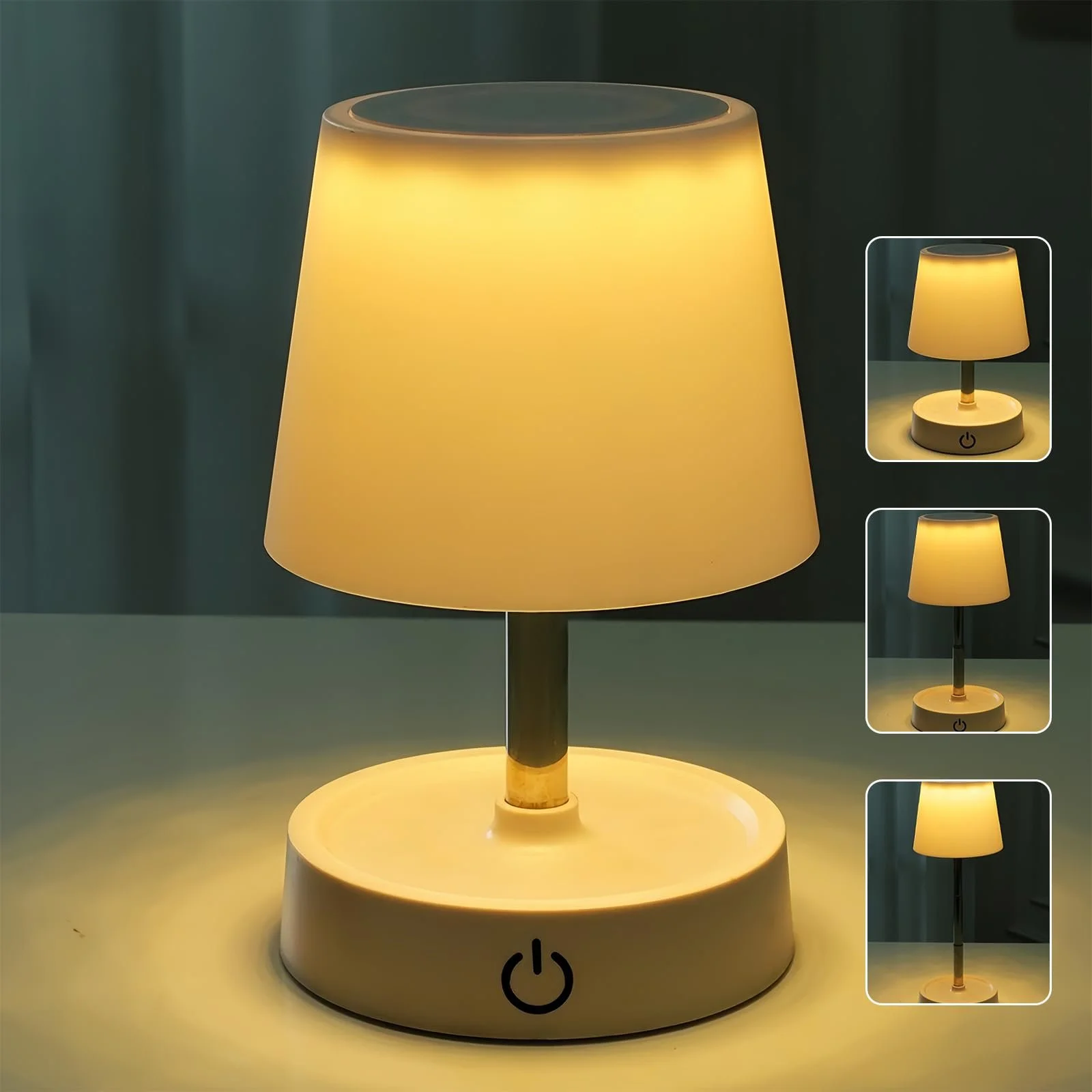 Настільна лампа LED 2 шт Акумуляторна USB Телескопічна Сенсорна, фото №5