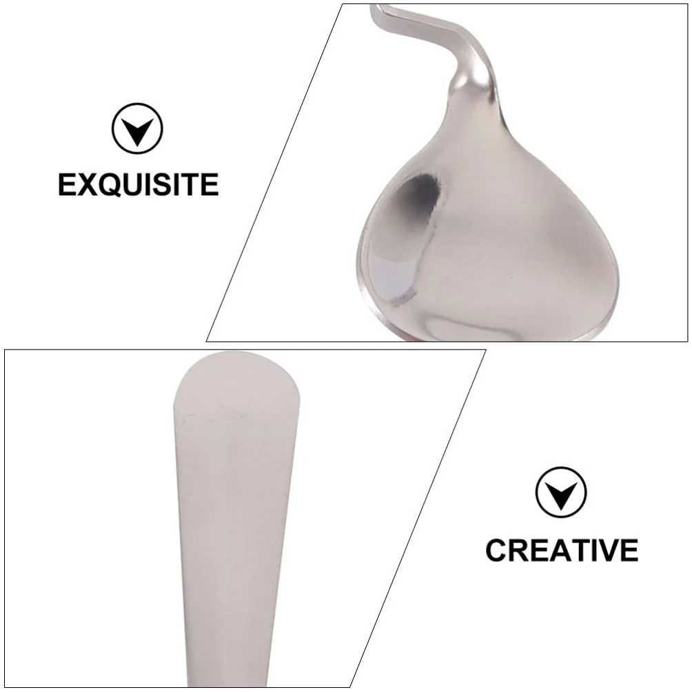 Ложка для кави з нержавіючої сталі BESTonZON, вигнута ручка, підвісний дизайн, фото №3 Ложка для кави з нержавіючої сталі BESTonZON, вигнута ручка, підвісний дизайн, фото №3