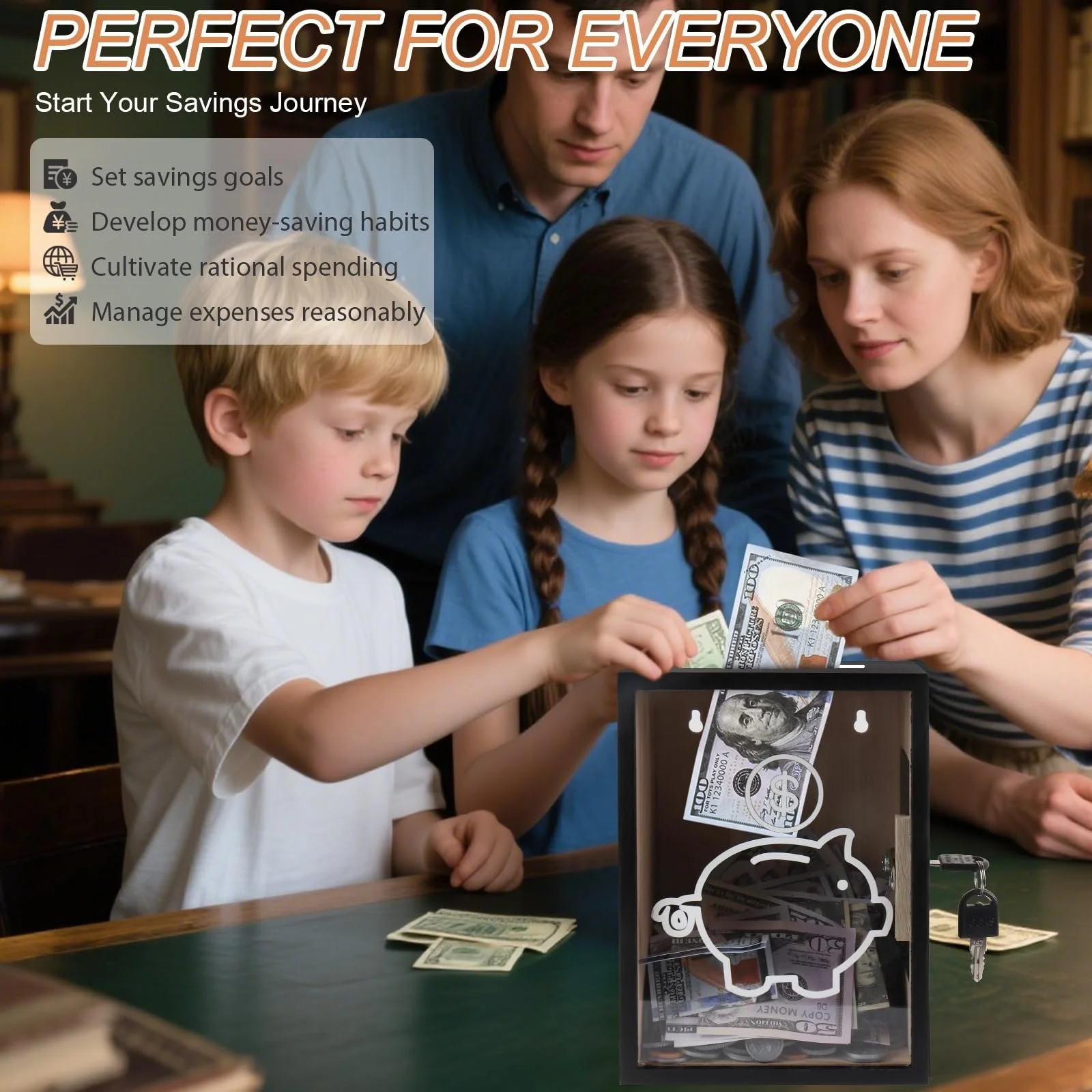 Скарбничка прозора із замком, фото №6