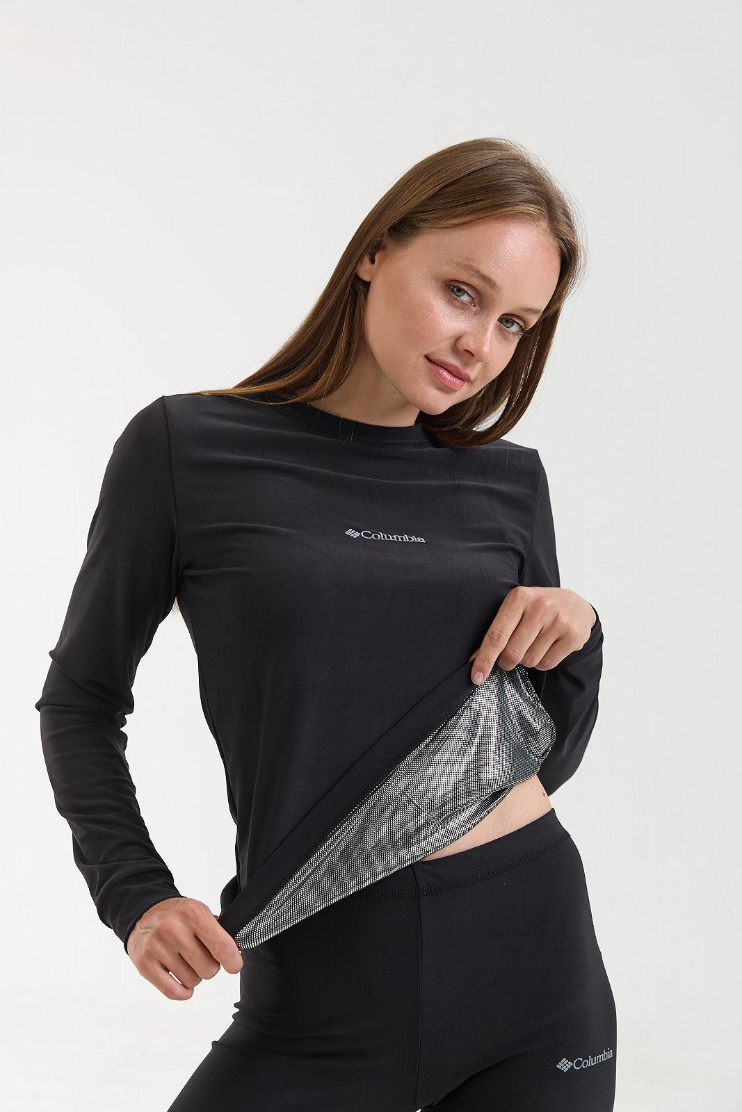 Термобілизна жіноча Columbia omni-heat чорний комлпект зимовий з технологією збереження тепла Коламбія омні хіт, фото №7