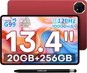 Планшет 13.4'' TECLAST T65 Plus 8+12/256Gb 4G 2 SIM 8 ядер Android 15 10000 mAh Красный - Фото 1