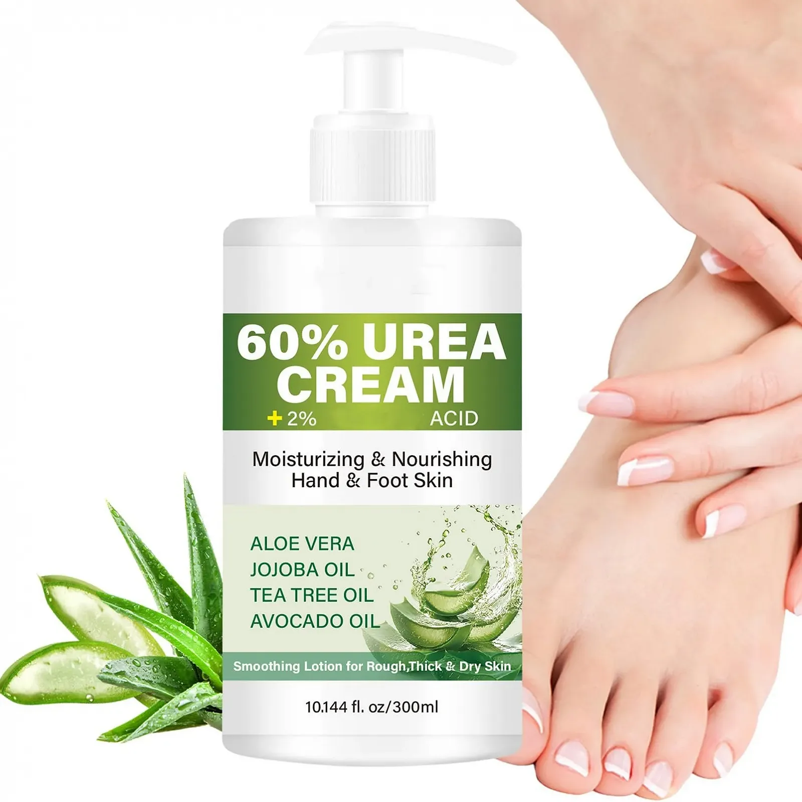 Крем для ног Urea с алоэ вера 60% мочевины 300 мл, фото №1