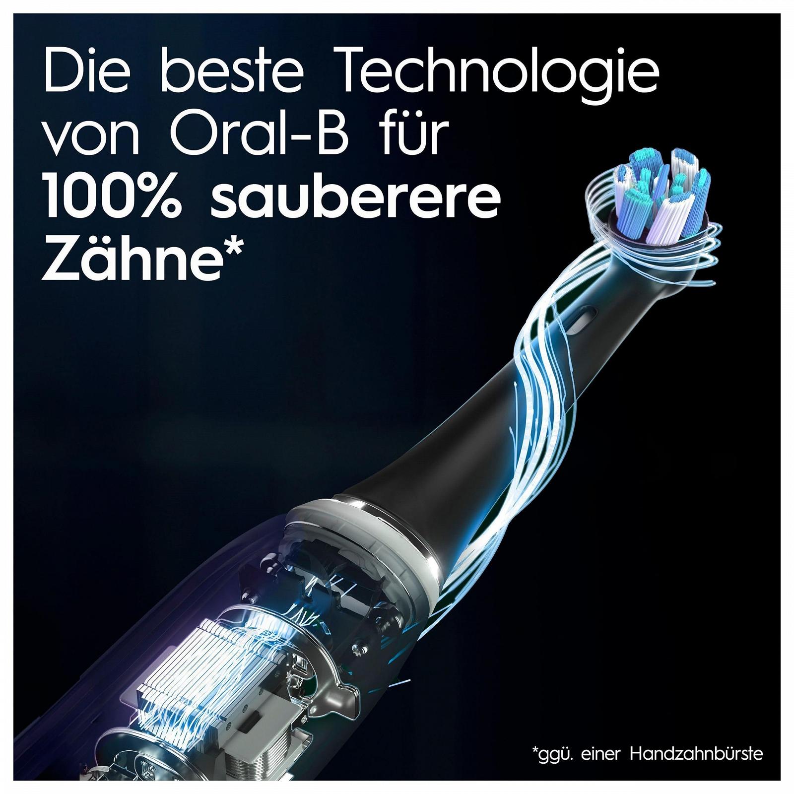 Электрическая зубная щетка Oral-B iO Series 10 Luxe Edition, магнитная технология, 7 режимов чистки, iOSense, цветной дисплей, дорожный чехол с зарядкой, черный, фото №2