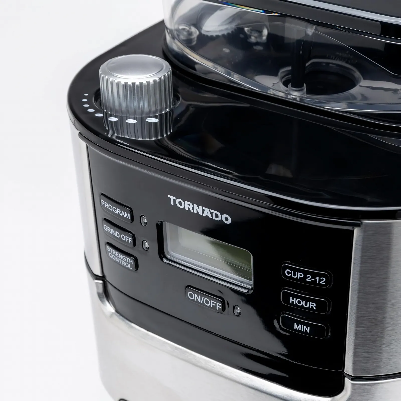 Кавомашина Tornado TCM-1025A-GS з конічною кавомолкою 1.5 L 12 чашок Нержавіюча сталь, фото №7