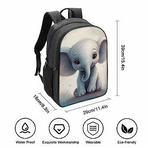 Шкільний рюкзак Elephant FPAKAKIIE для дівчаток-підлітків, шкільний ранець для початкової школи, дитяча шкільна сумка, повсякденний рюкзак, 40x28x16 см synthetic.ua - Фото 1