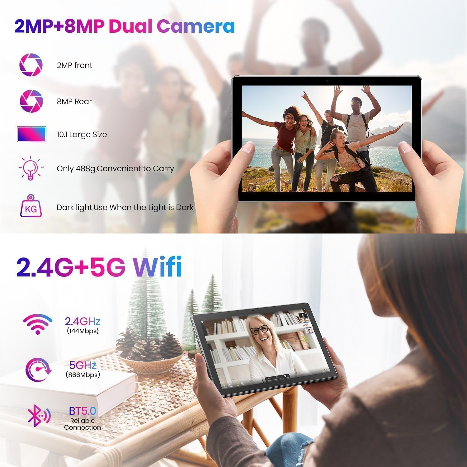 HOOZO MID 10.1" 10/64 ГБ Android 14 Черно-серый, фото №7