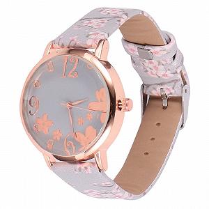 Годинник жіночий VALICLUD з візерунком квітки сливи, кварцовий synthetic.ua - Фото 1