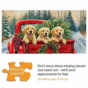 Пазл VAIIEYO Різдвяне цуценя 1000 елементів 41 x 80 см synthetic.ua - Фото 1