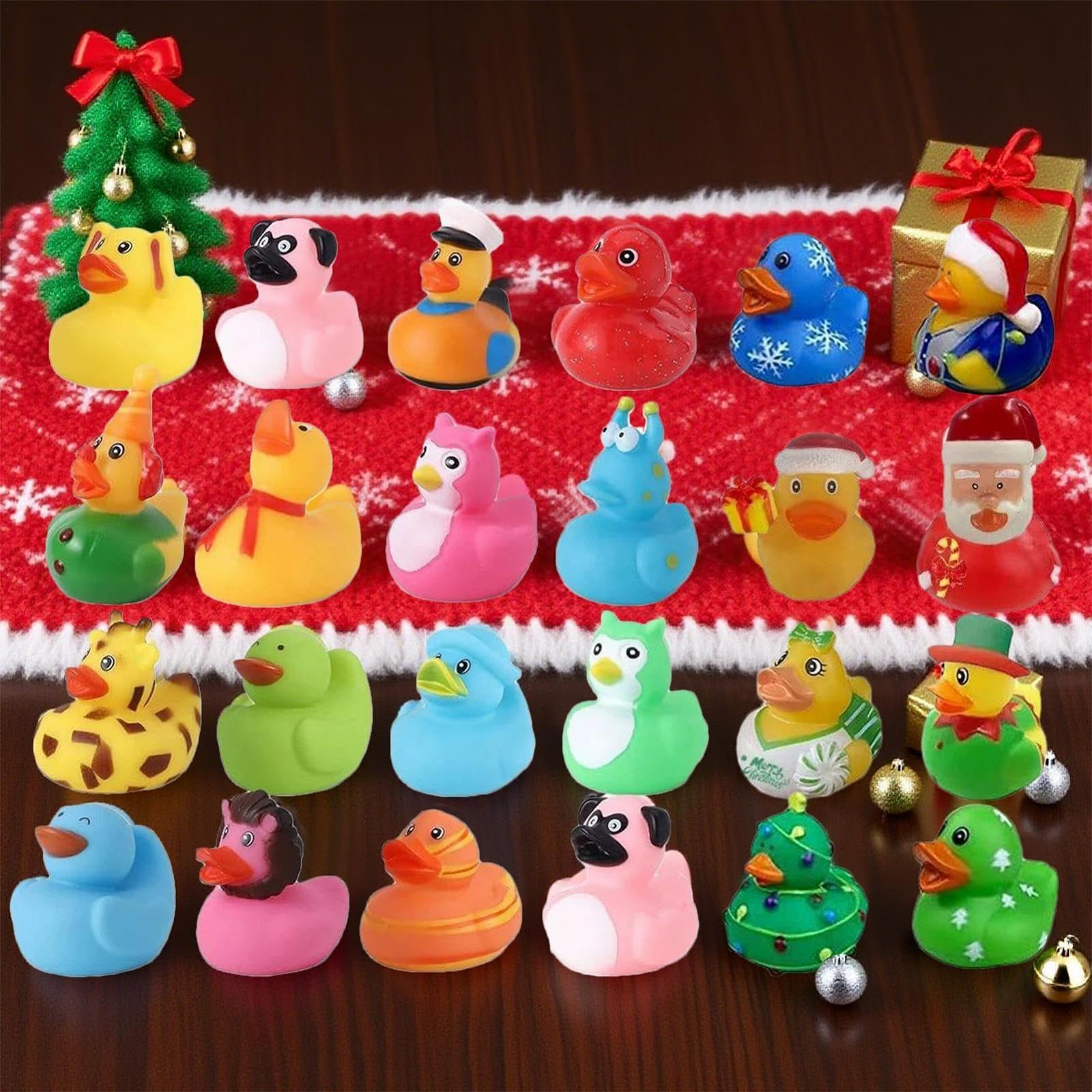 Резиновая игрушка для ванны Календарь Адвента Рождественские утки 24 дня, фото №3