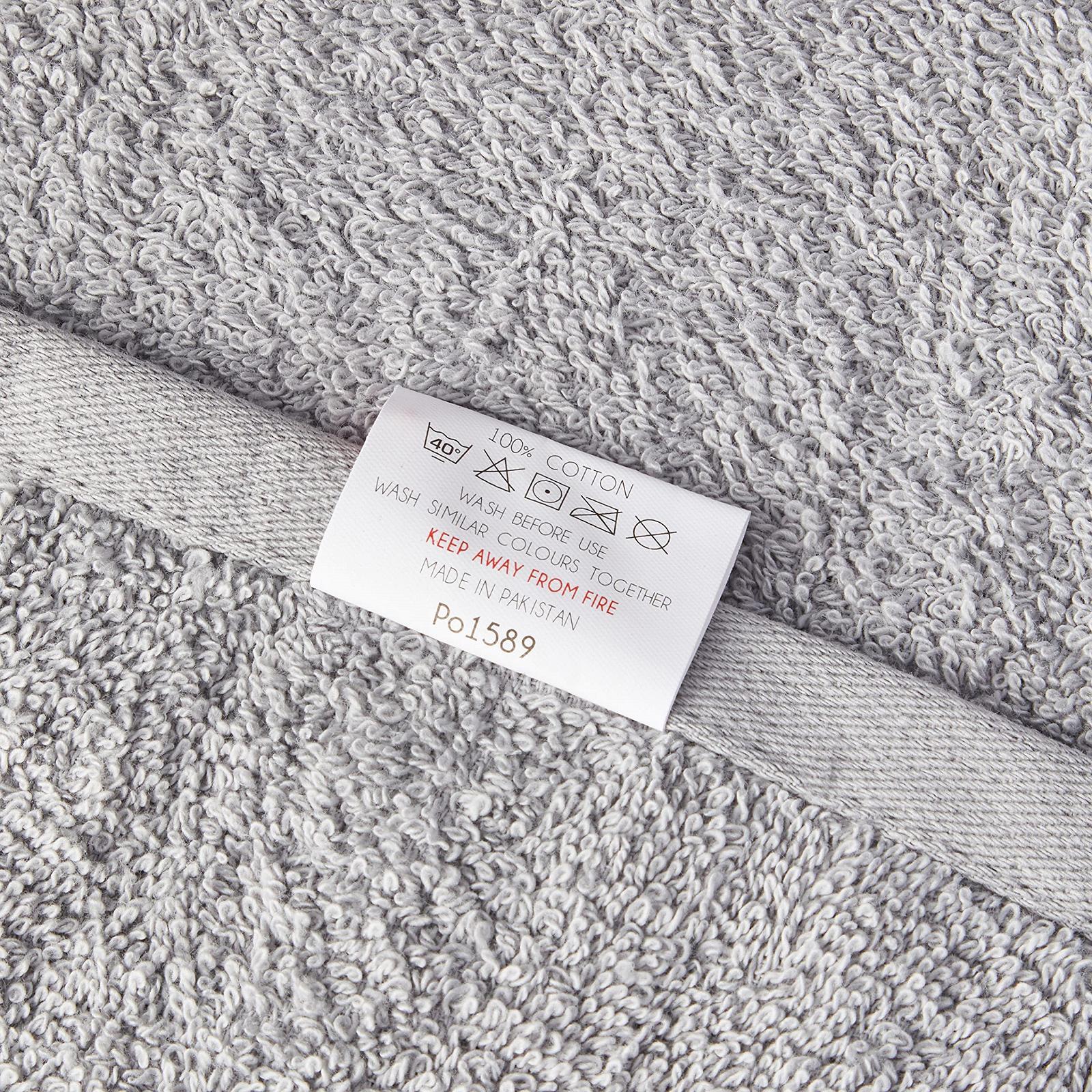 Набір рушників Dreamscene Luxury 10 предметів 100% єгипетська бавовна Silver Grey, фото №2