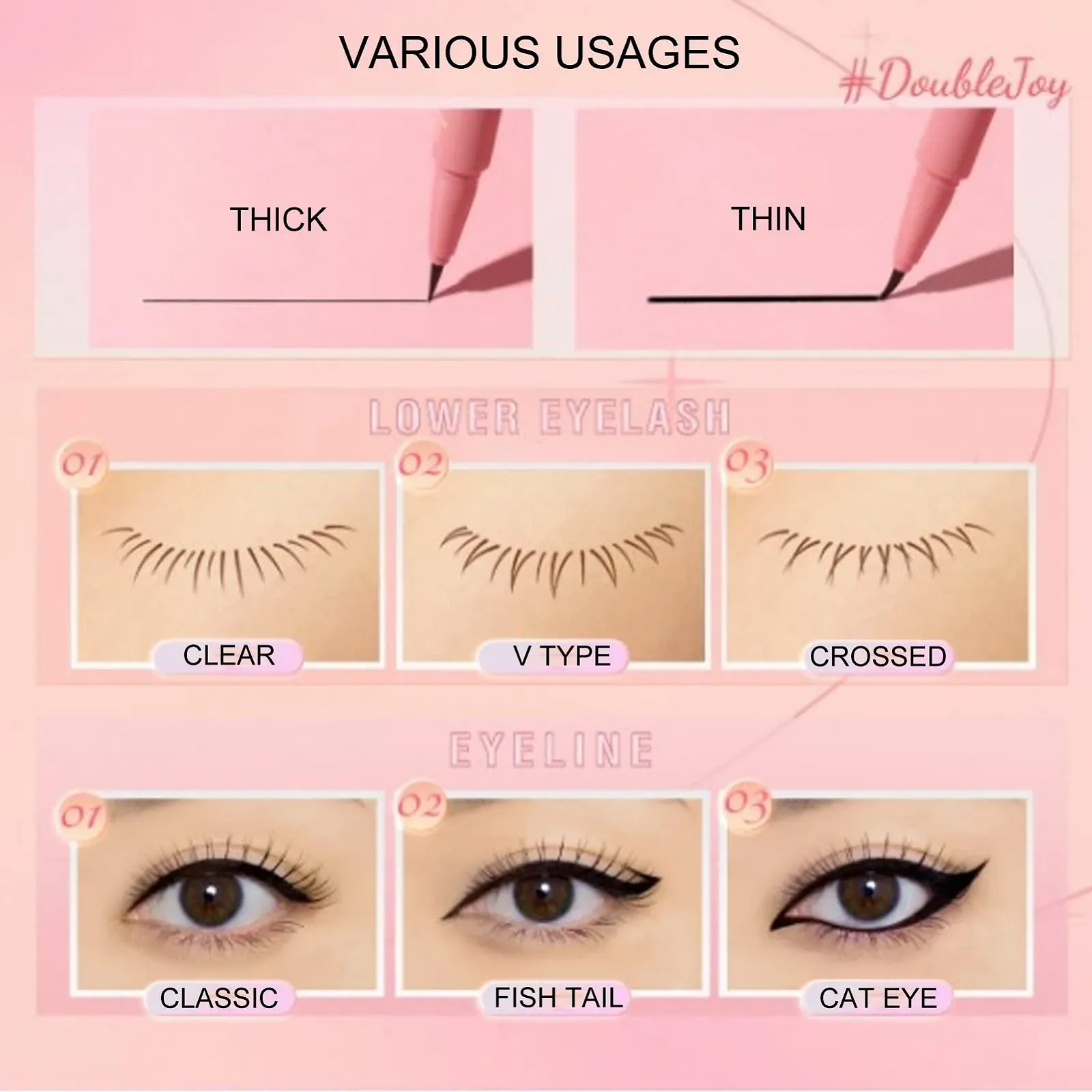 Підводка для очей Brrnoo Professional Matte Liquid Liner, чорна, 0,05 г, фото №3