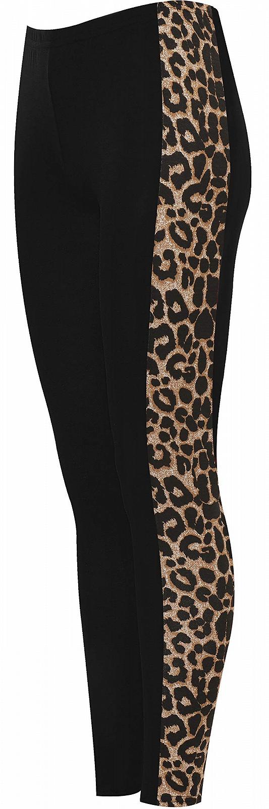 Леггинсы WearAll с принтом, высокая посадка, боковые полоски, женские, Animal Wet Look Tartan, размер 36-46, фото №1