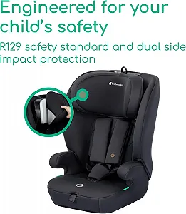 Детское автокресло Bebeconfort Ever i-Safe безопасность R129 11 положений подголовника Черный synthetic.ua - Фото 1