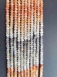 Бусины Лунный Камень Граненые 4-4.5 мм Multi 13 дюймов - Фото 1