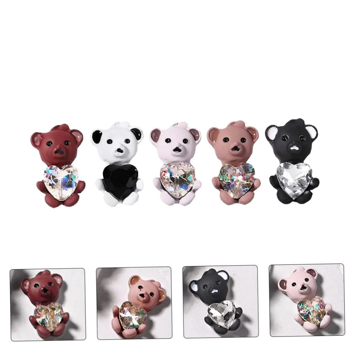 Украшения для ногтей Медведь Healvian, 15 шт., Набор украшений для ногтей, ювелирные изделия, стразы для маникюра, аксессуары для самостоятельного создания дизайна ногтей, украшения Earth Colours для мобильного телефона, фото №2 Украшения для ногтей Медведь Healvian, 15 шт., Набор украшений для ногтей, ювелирные изделия, стразы для маникюра, аксессуары для самостоятельного создания дизайна ногтей, украшения Earth Colours для мобильного телефона, фото №2