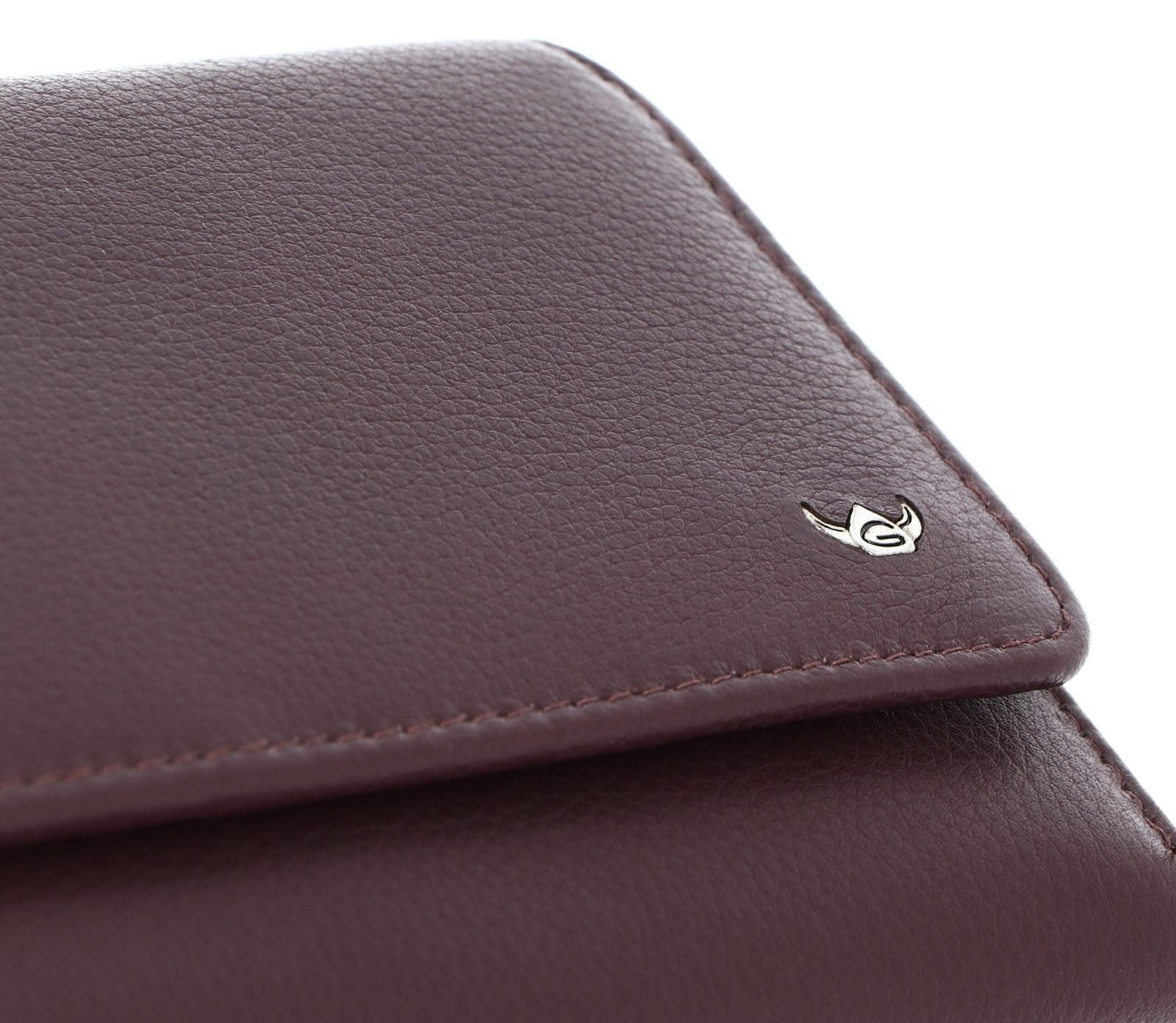 Кошелек кожаный с RFID Golden Head Madrid 11.5 см, Amarone, фото №6