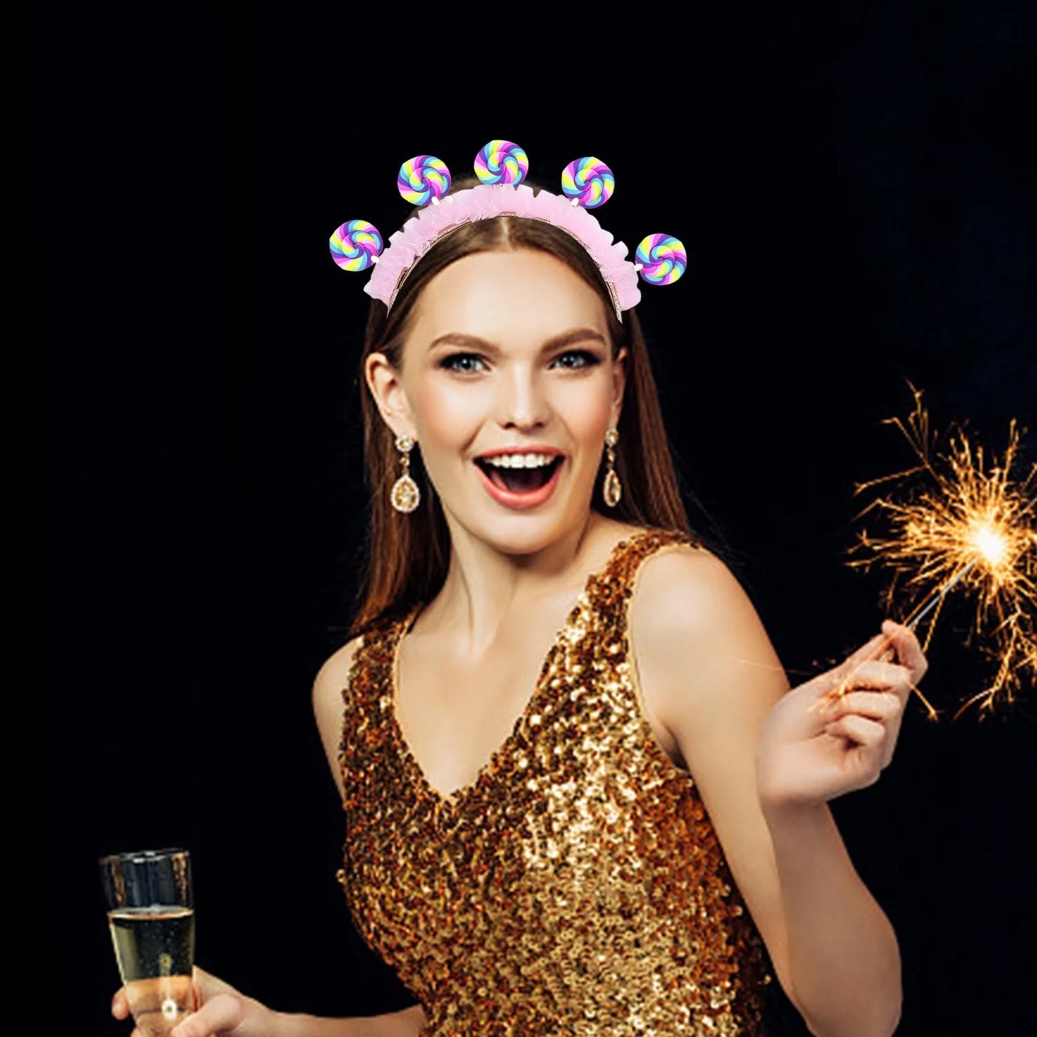 Обруч на голову Lollipop Рожевий, фото №6 Обруч на голову Lollipop Рожевий, фото №6