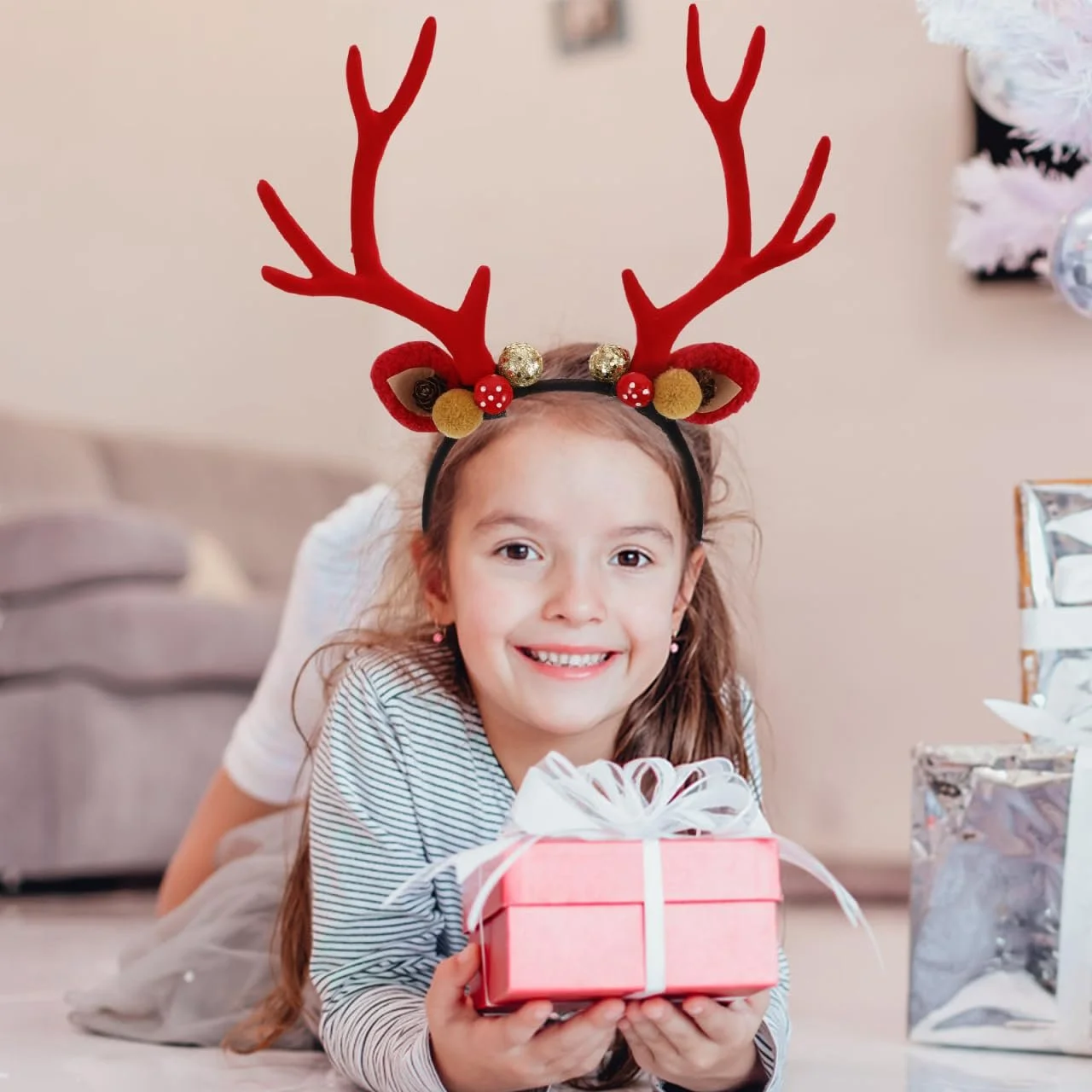 Обруч Рождественские Оленьи Рога, фото №9 Обруч Рождественские Оленьи Рога, фото №9