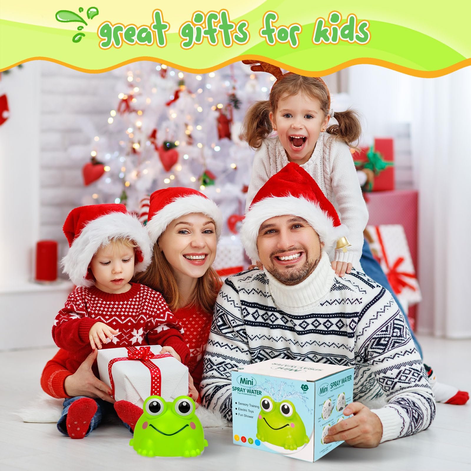 Іграшка для ванни Жаба з LED підсвіткою, фото №6