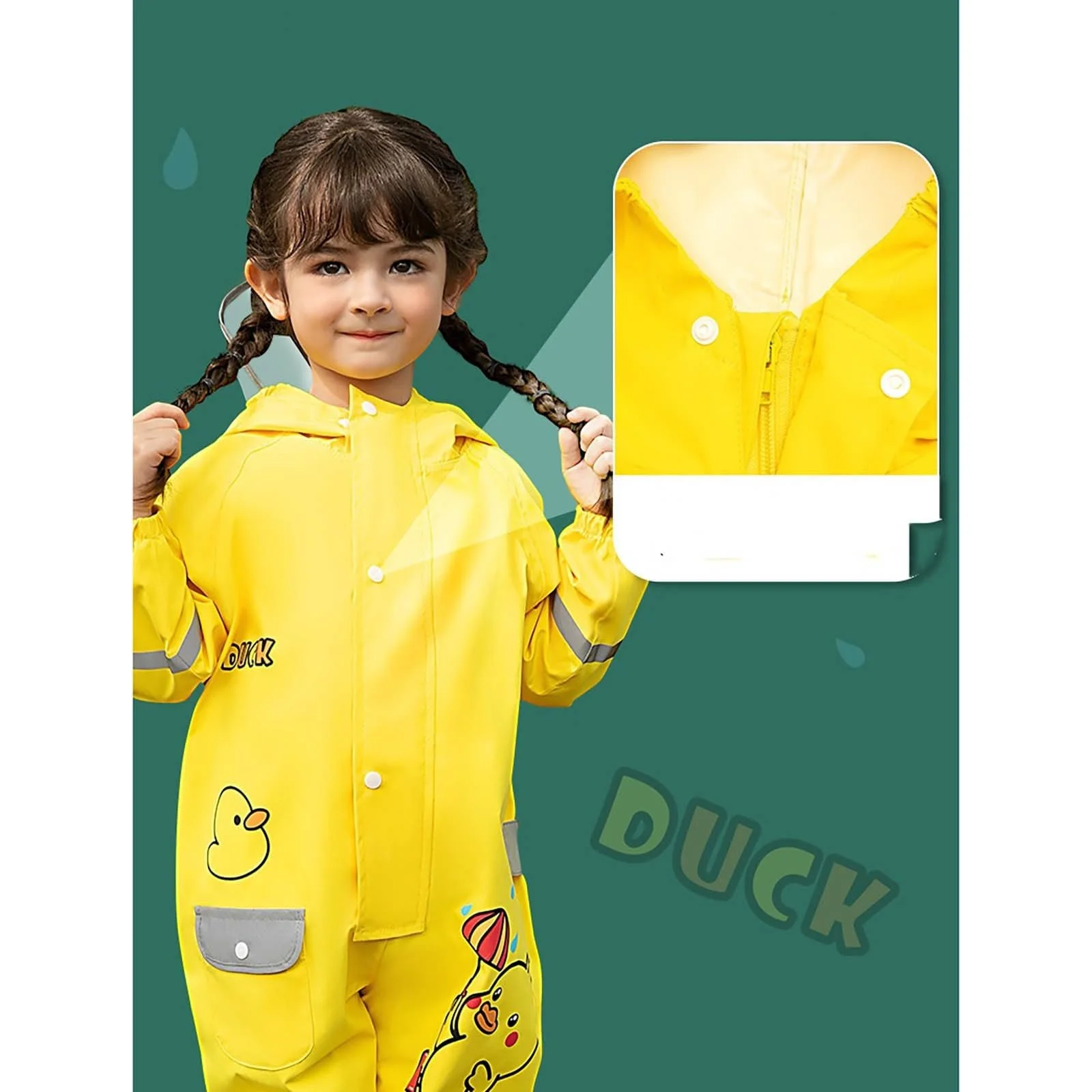 Дощовик Дитячий дощовий костюм Beokeuioe, фото №4