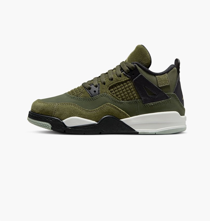 Кросівки Jordan 4 Retro SE Craft Medium Olive (PS) 32, фото №1