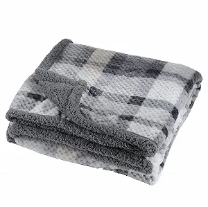 Покривало Флісова Baroni Home М'яка Сіра 130 x 160 см - Фото 1