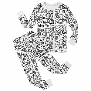 Піжама Roobeety для дівчаток, піжамний набір для розфарбовування - Фото 1