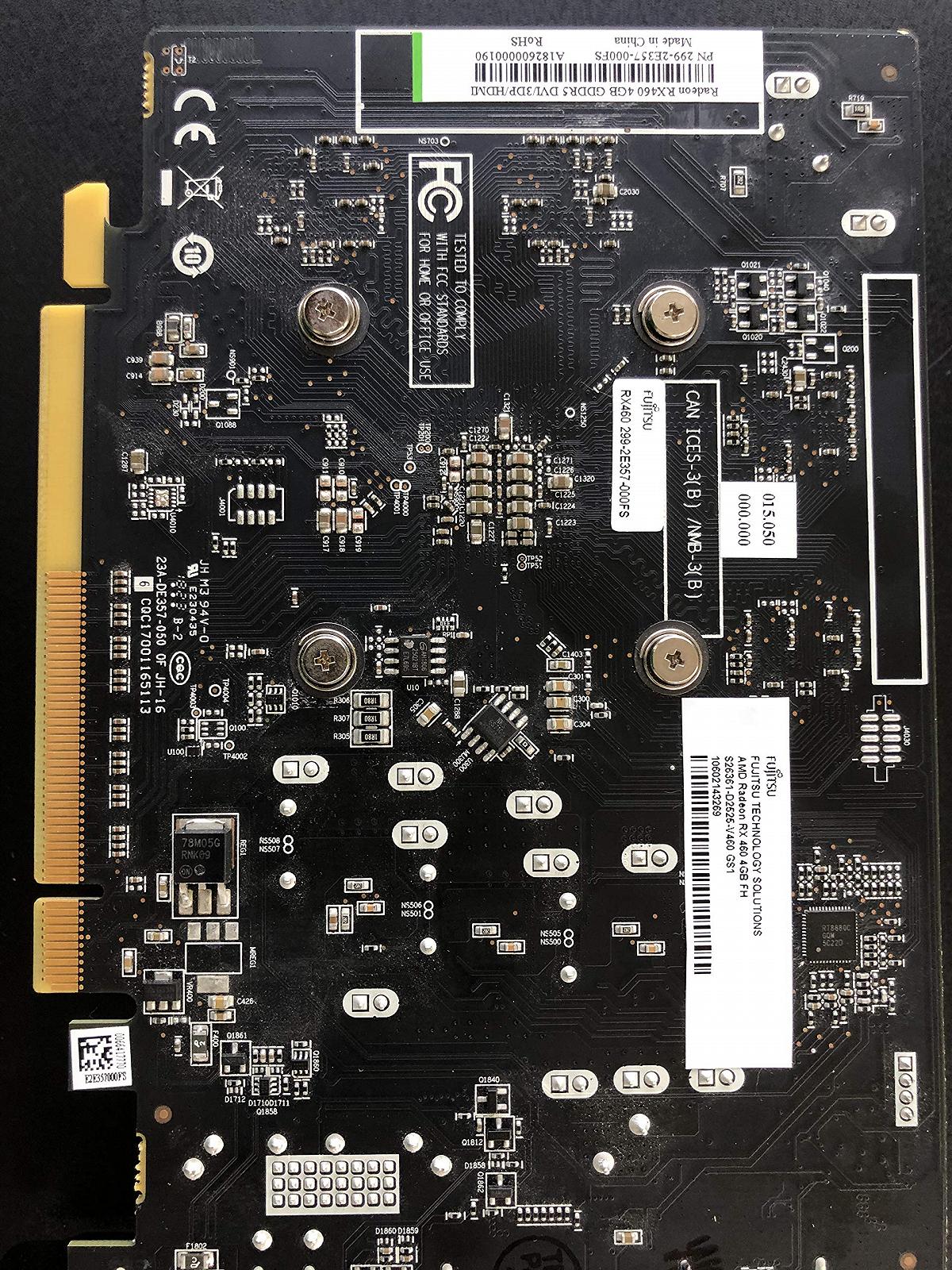 Відеокарта Fujitsu AMD Radeon RX 460 4GB PCIe Gen3 1x DVI-D Dual Link 3x DP GDDR5 Full Height Full 2, фото №3