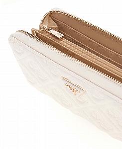 Кошелек GUESS Adelasia SLG Zip Around L Cream White synthetic.ua - Фото 1