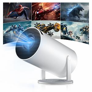 Мини-проектор Salange с поддержкой 4K, WiFi 6 BT5.2, Android OS 11.0, поворот на 180 - Фото 1