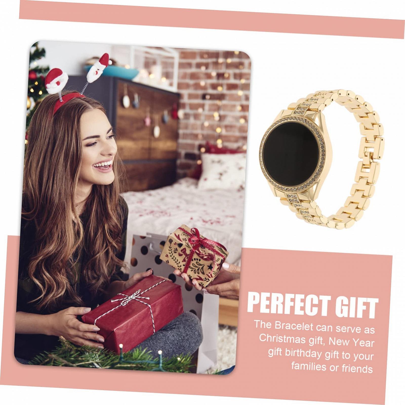 Женские наручные часы Healvian с LED цифровым дисплеем для праздничных событий, декоративные часы с точным механизмом для особых случаев, фото №4