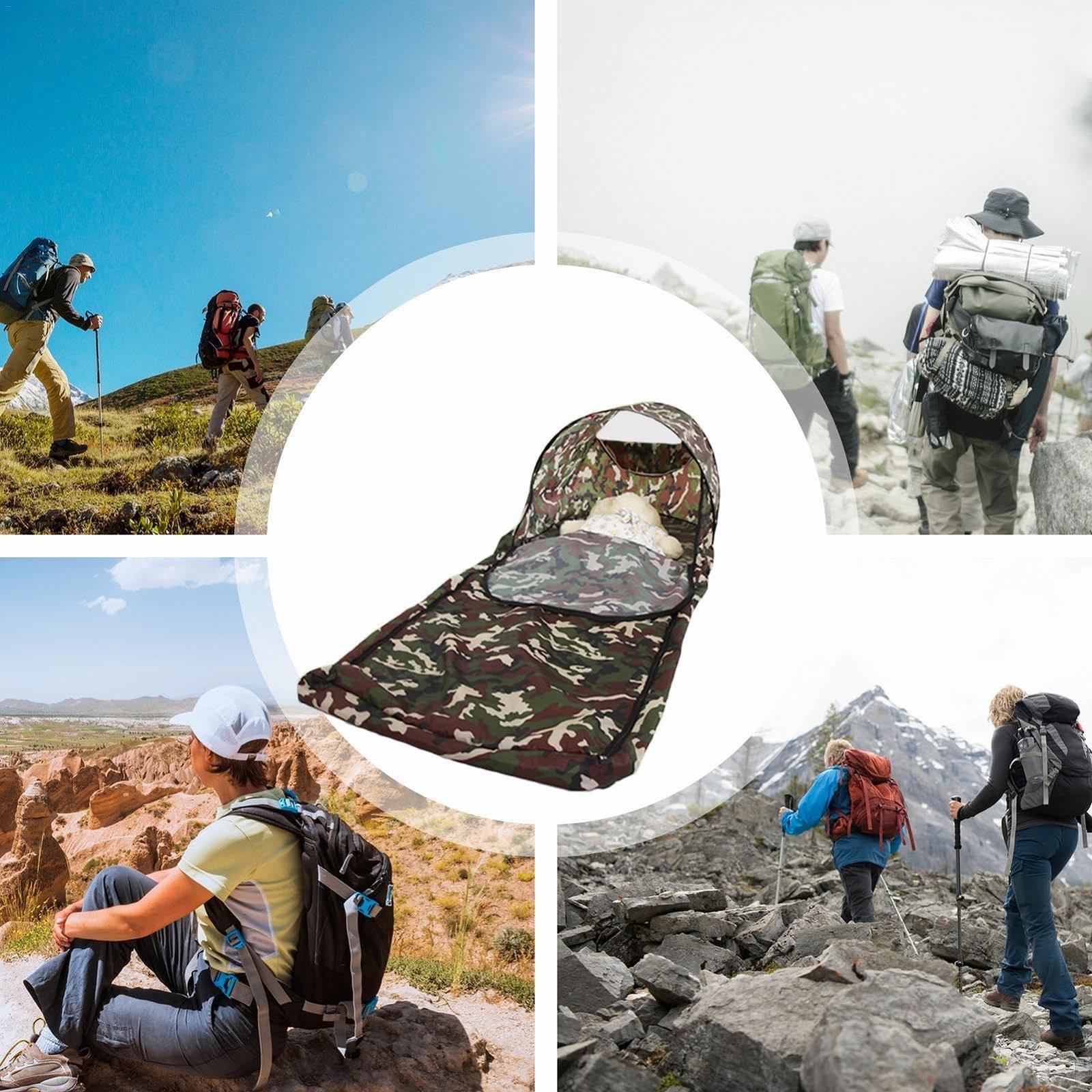 Спальний мішок Camping Wanderschlafsack Netz-Schlafsackbezug для дорослих легкий, фото №4