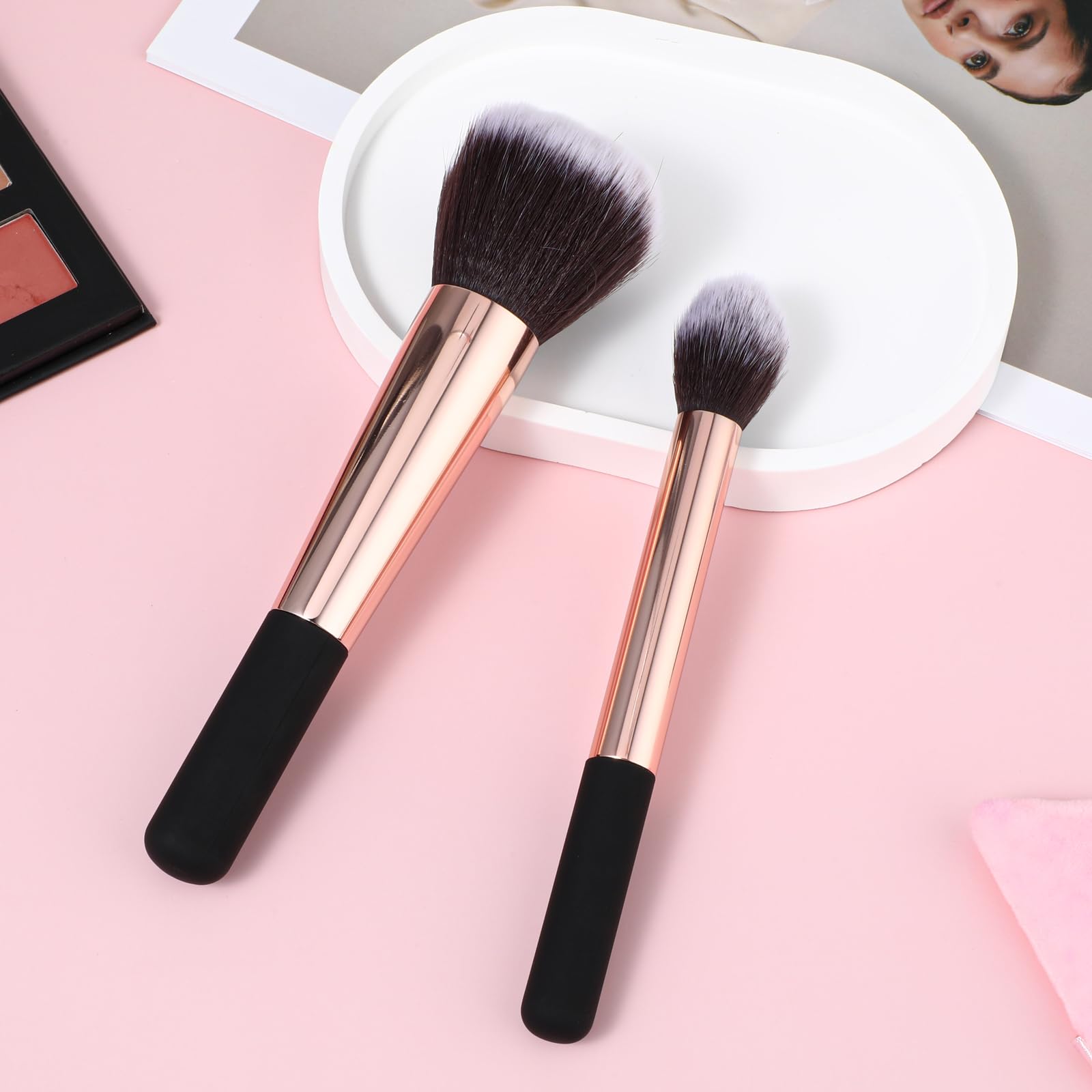 Пензлі Gjinxi Make Up Brush Set для основи, консилера, макіяжу (2 шт.), фото №4