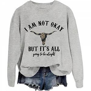 Купить Унисекс свитшот I'm Not Okey I'm Not Okey I'm Not Okey Going To Be Alright I'm Not Okey - Фото 1 Унисекс свитшот I'm Not Okey I'm Not Okey I'm Not Okey Going To Be Alright I'm Not Okey - Фото 1