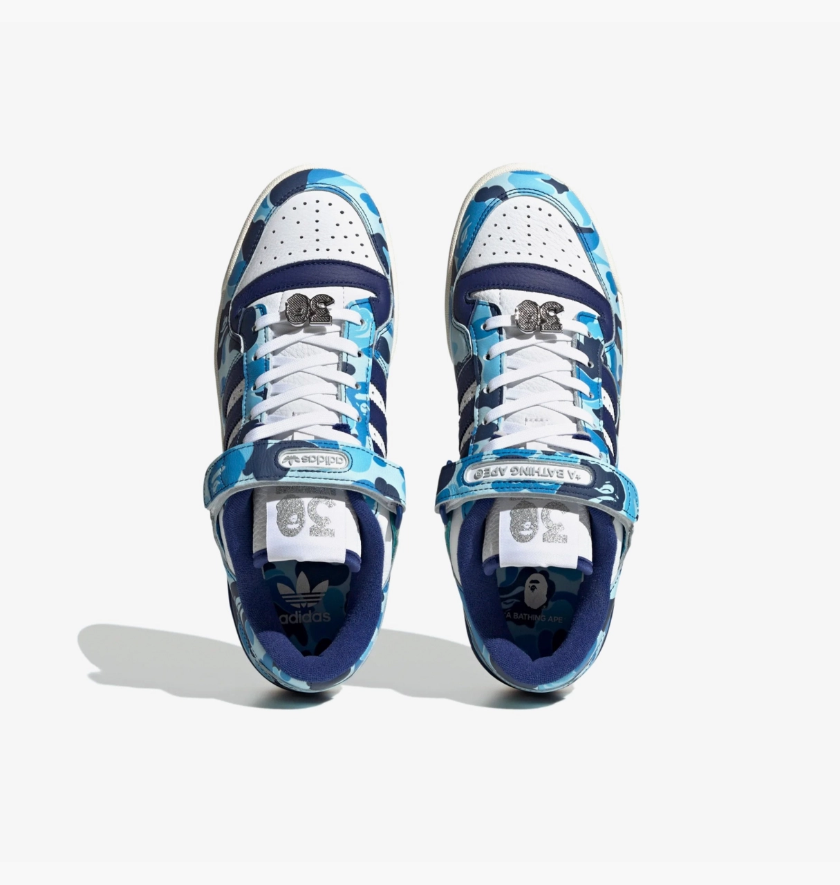 Кроссовки ADIDAS FORUM 84 BAPE LOW Размер 44, фото №3