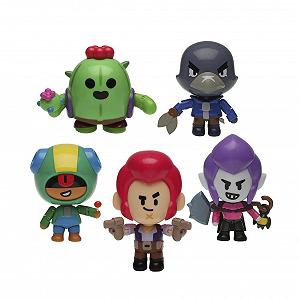 Фигурки Brawl Stars Bizak 64116031, набор из 5 штук в коробке, подвижные, 11 см synthetic.ua - Фото 1