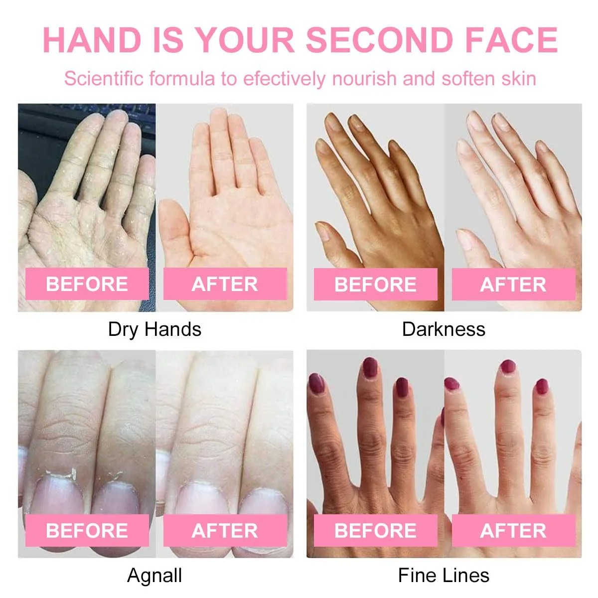 Крем для рук Cherry Blossom, Зволожуючий крем для рук для грубої, потрісканої шкіри, Ніжний крем для догляду за сухими руками, 2 шт., фото №7