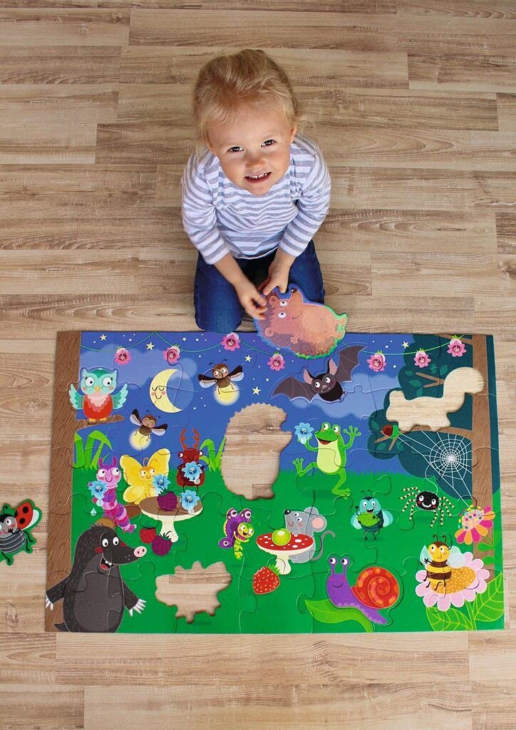 Пазл для підлоги moses. 16146 Animal Crawling Beetle Floor Puzzle XXL великі деталі, фото №4