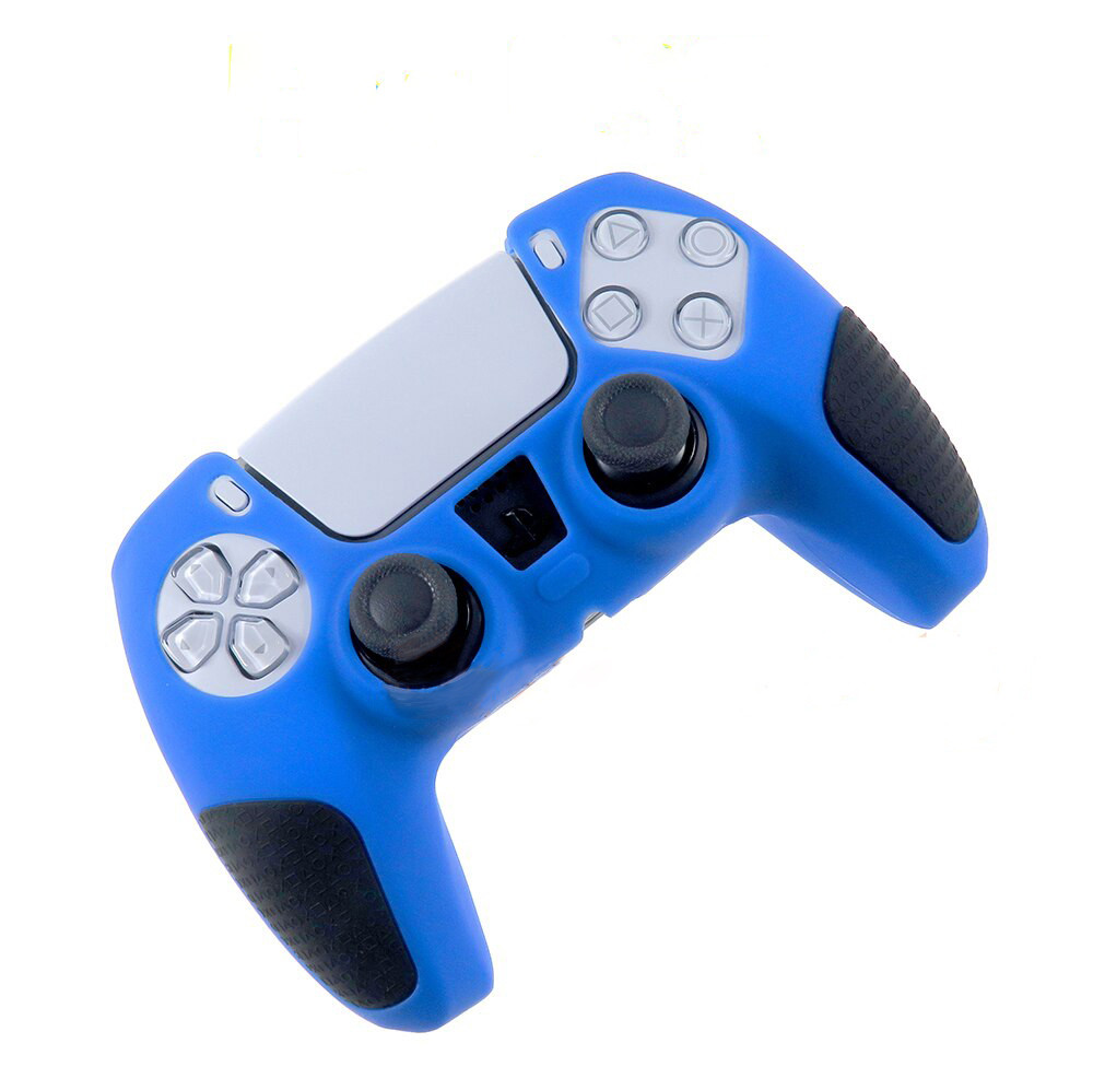 Захисний чохол з щільного силікону Alloyseed для геймпадів PlayStation 5 DualSense PS5 Синій, фото №1