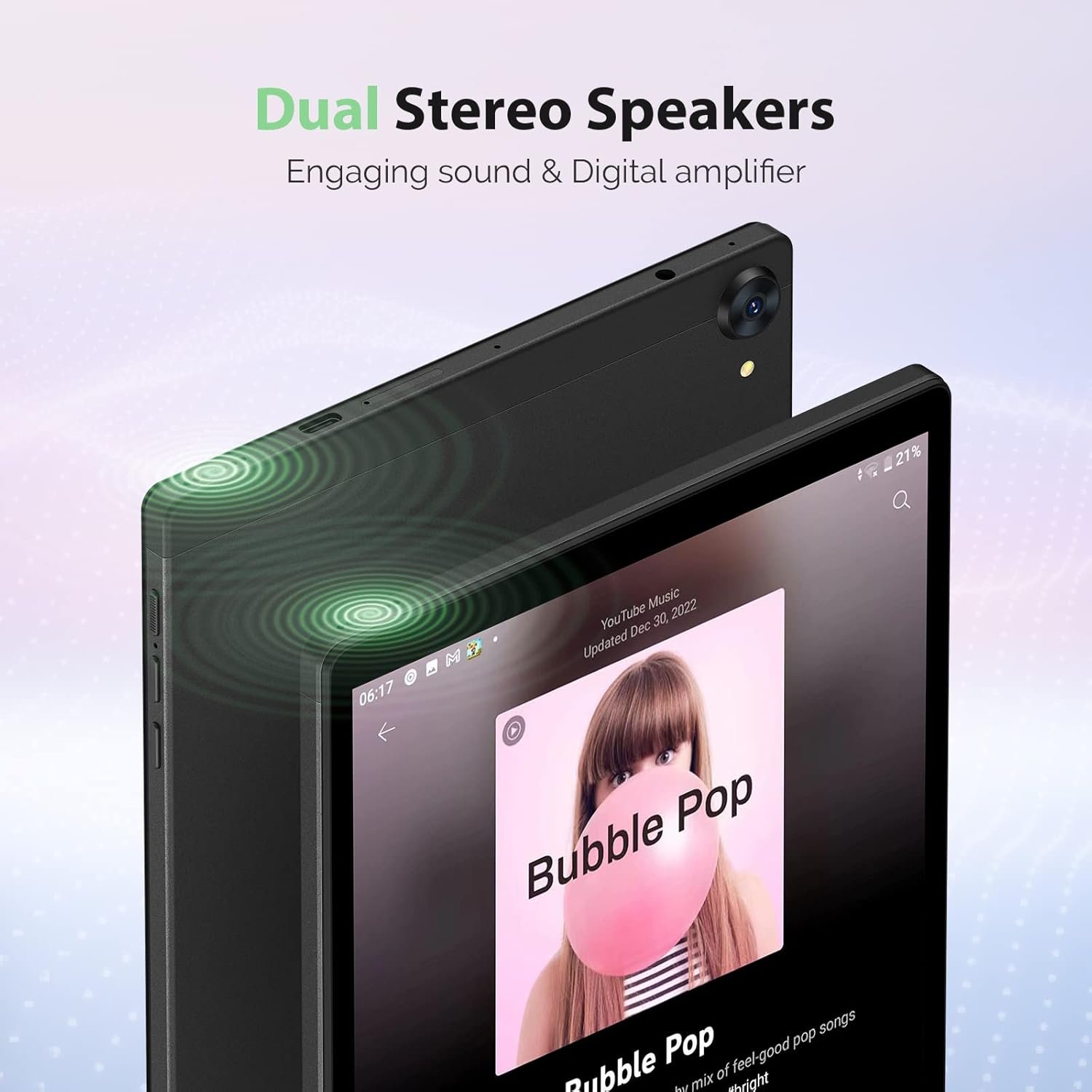 Планшет 10.3" Full HD Yumkem T26 6+9/128Gb 4G 8 ядер 2-SIM Android 12 6000 mAh Чорний, фото №5