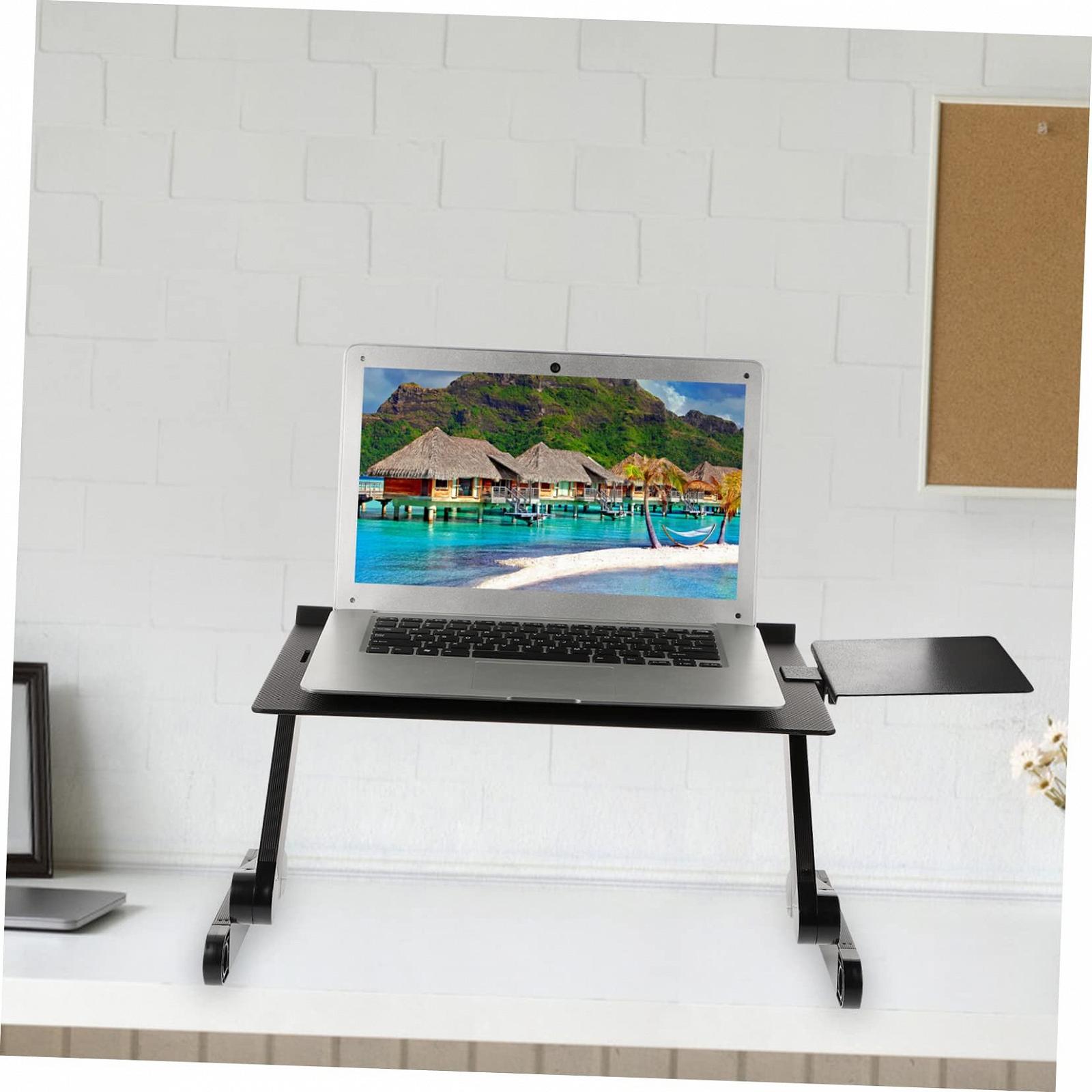 Підставка для ноутбука Vaguelly, регульована по висоті, з алюмінієвого сплаву, складаний, фото №3