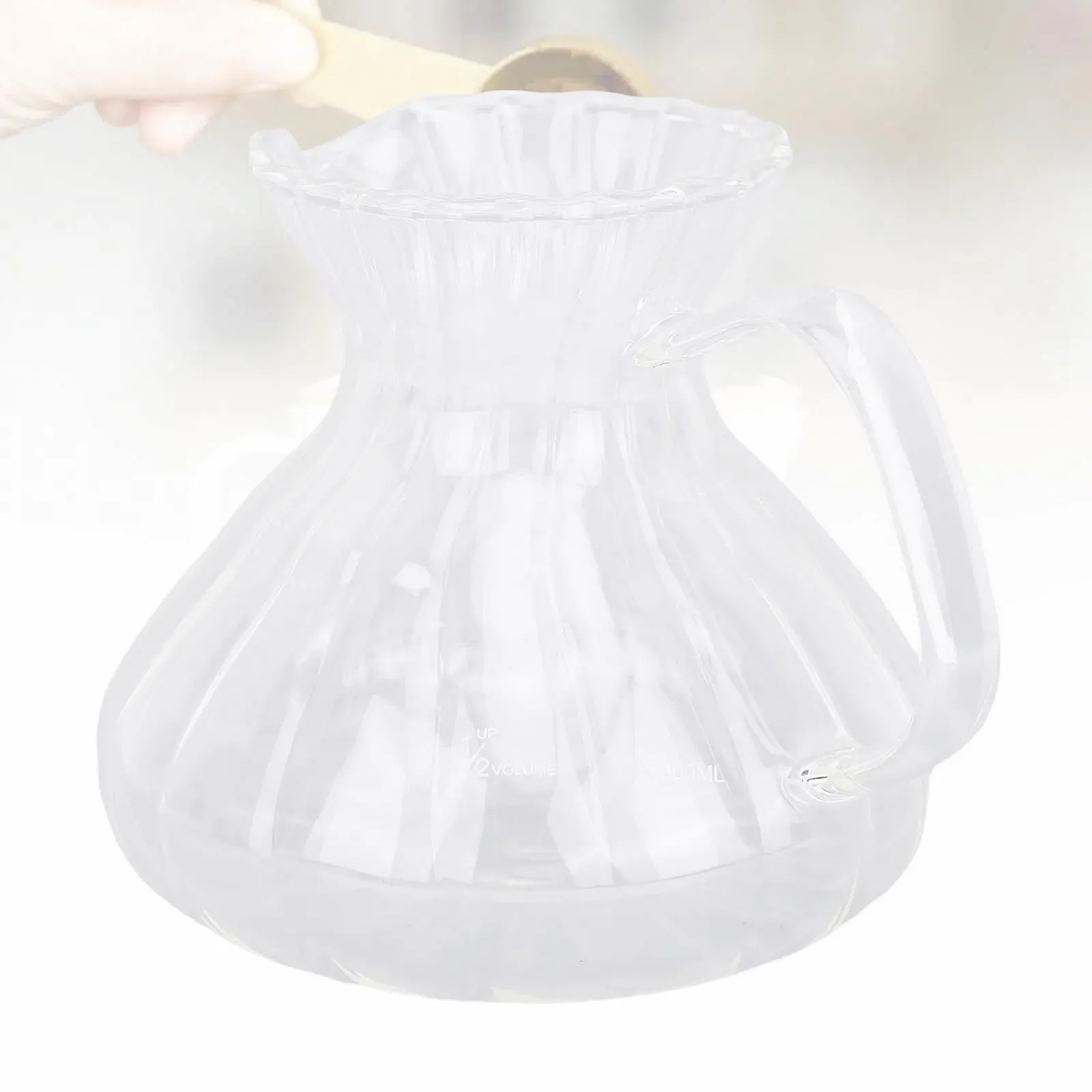 Сервер для кофе Стеклянный, ручной работы 500 мл Прозрачный, фото №5