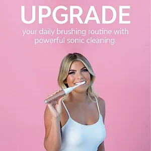 Електрична звукова зубна щітка Tao Clean з УФ-дезінфектором та станцією очищення 2 швидкості Rose Gold synthetic.ua - Фото 1