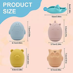 Игрушка для ванны Водные с брызгающимися животными из безопасного силикона synthetic.ua - Фото 1