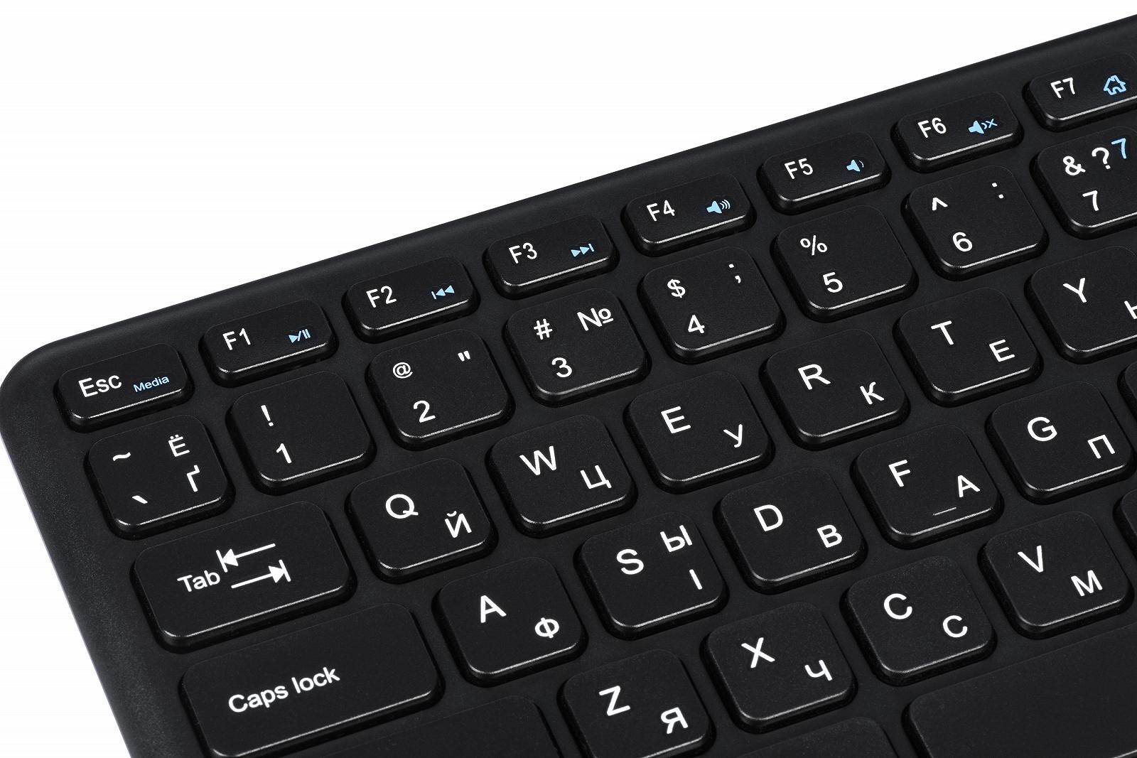Клавіатура 2E KT100 WL Black (2E-KT100WB), фото №6