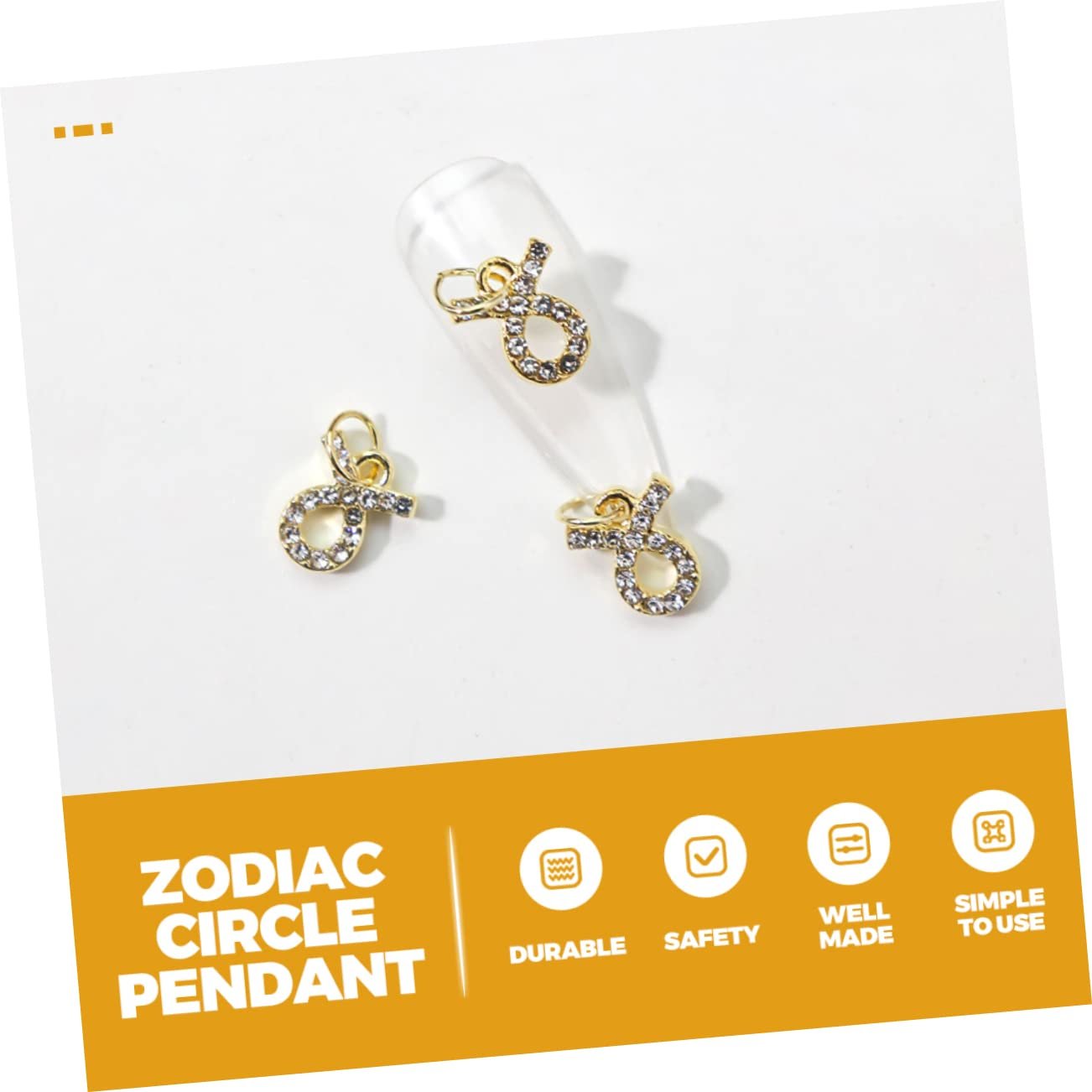 Стразы Знаки зодиака PLAFOPE 12 шт. для украшения маникюра, фото №3